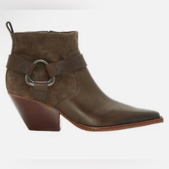 Vince Camuto Nenanie Pointed Toe Bootie brown Size 8 NWT $179 MSRP - Picture 1 of 7